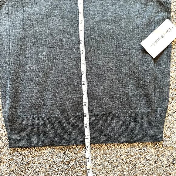 NWT HARVE BENARD Wool Blend Mock Neck Sweater Vest Size S Preppy Business Casual - Picture 4 of 7